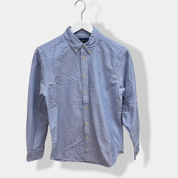 RALPH Lauren Boys Blue Button Down Shirt‎ - Picture 1 of 4